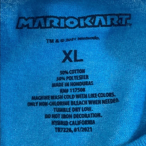 NWOT Mario Kart Kid’s T-shirt Size XL - Picture 5 of 5
